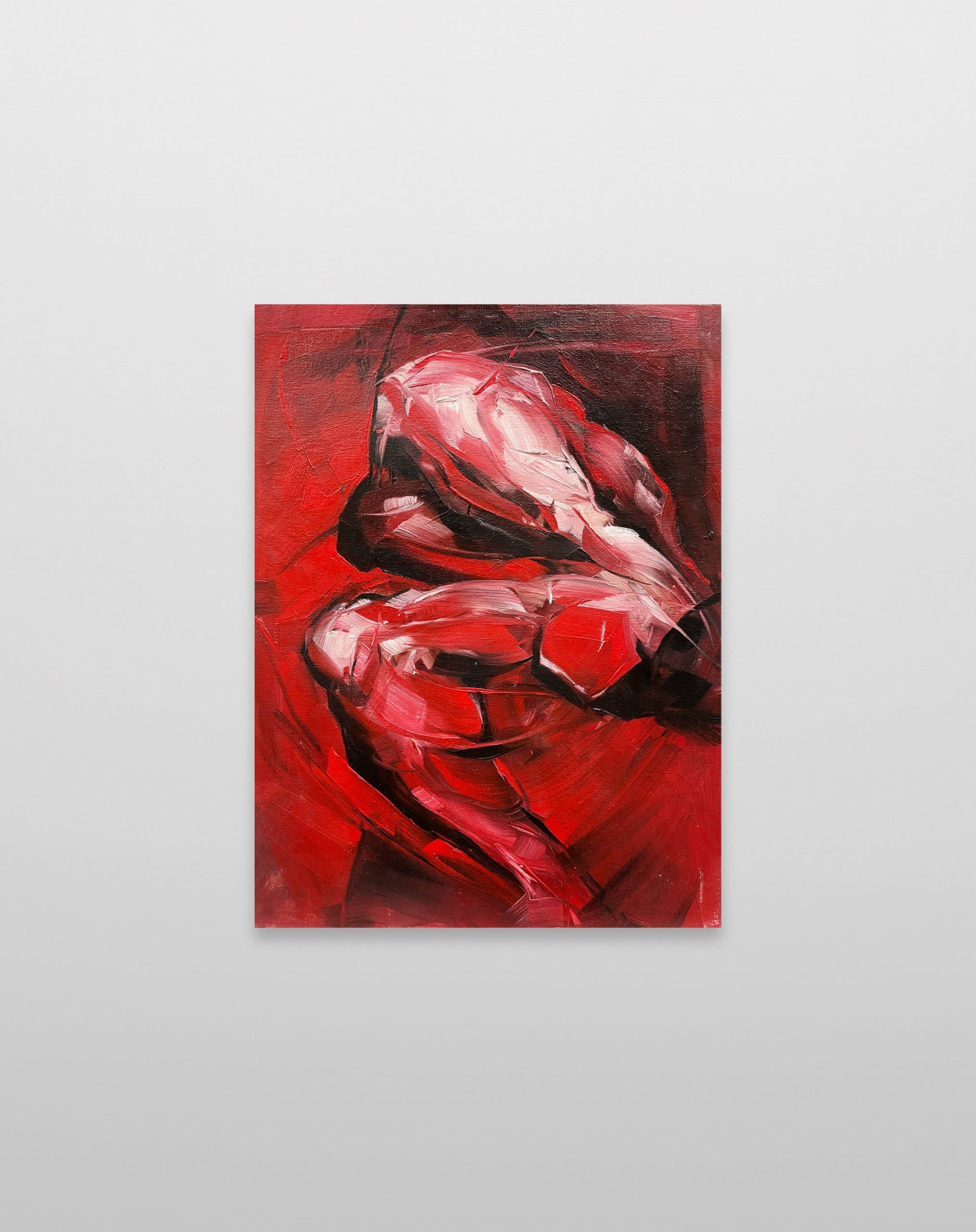 Red Sitting Figure after Rodin