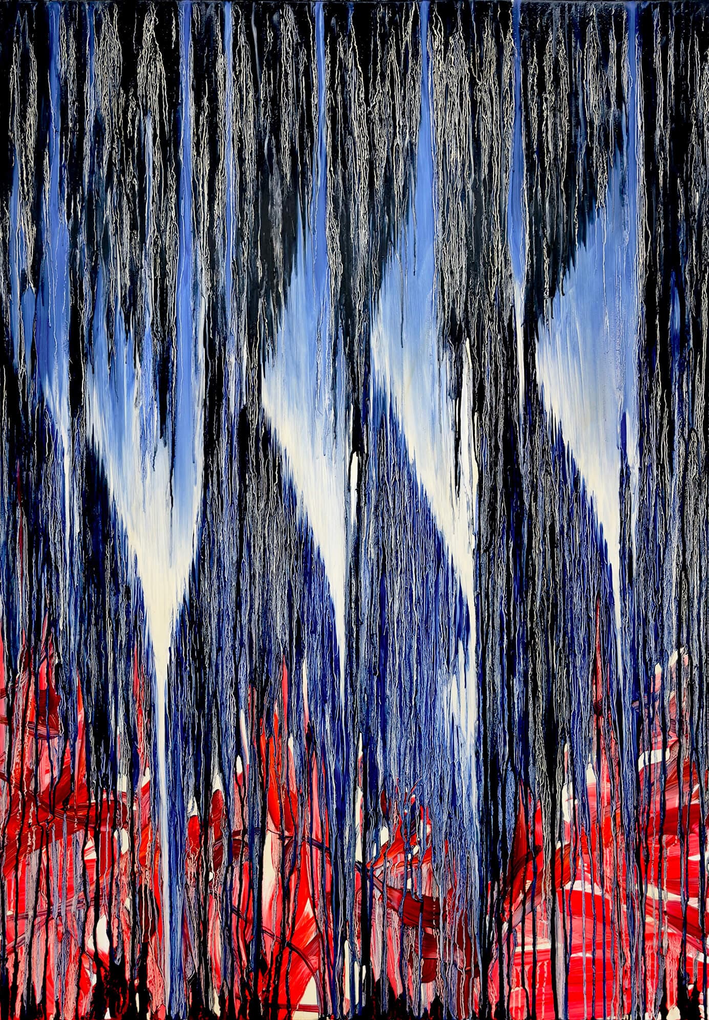 Landscape with several skies